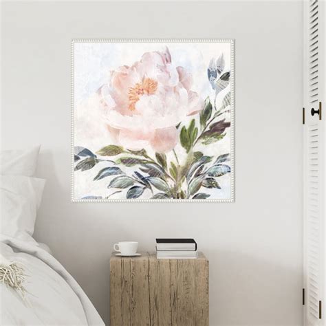 Winston Porter Peony Blossom Melody Framed On Canvas By Nina Blue Print