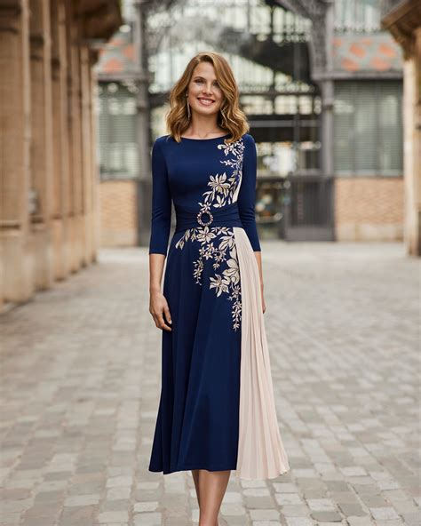 Long Evening Dress 7j106 Marfil Barcelona