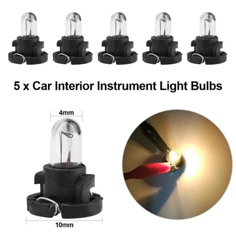 Pcs T W V Car Motorcyle Instrument Light Bulb Auto Interior