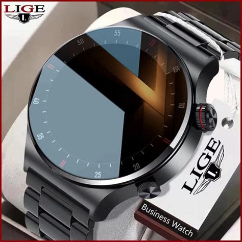 Lige New Bluetooth Call Smart Watch Men Full Touch Screen Sports Fitness Watch Multi Movement