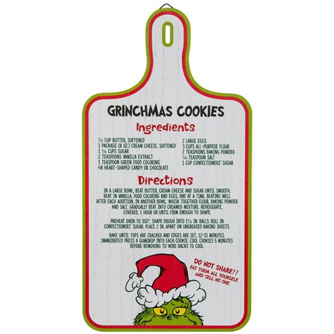 Grinchmas Cookies Recipe Wood Decor Hobby Lobby