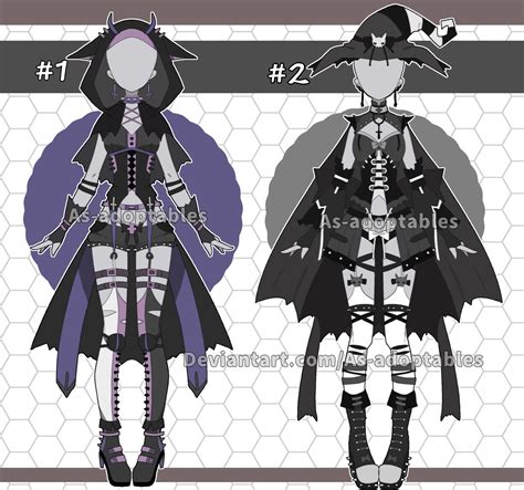 Witch Outfit Adoptables Closed By As Adoptables On Deviantart