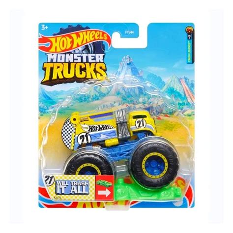 Carrinho Hot Wheels Monster Trucks Will Trash It All HHG No Shoptime