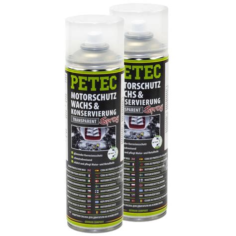 Petec Motorschutzwachs Konservierung Spray X Ml Online Im