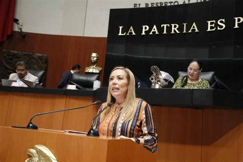 Senadora Alejandra Reynoso S Nchez Al Presentar Reservas A Un Dictamen