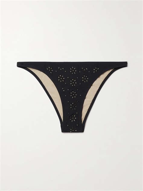 TORY BURCH Broderie Anglaise Bikini Briefs NET A PORTER