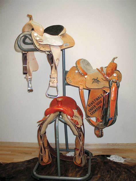 3 Tier Swivel Western Saddle Rack High Country Plastics Saddle Tack