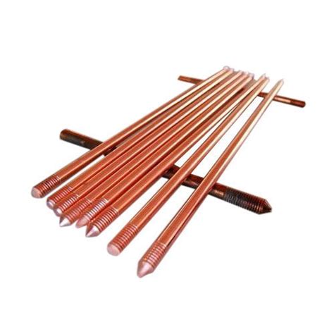 1 To 2 Inch Solid Copper Earth Rod For Use For Earthing 1200 Mm To