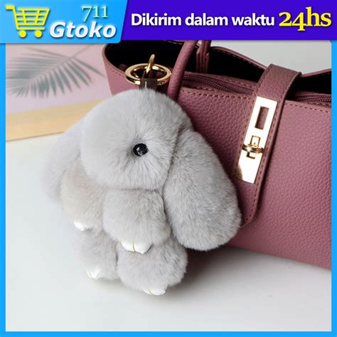 Jual Gantungan Kunci Bentuk Boneka Kelinci Bunny Plush Rabbit Keychain