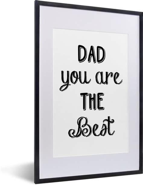 Fotolijst Incl Poster Quotes Dad You Are The Best Spreuken