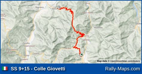 Ss Colle Giovetti Stage Map Rally Di Limone Piemonte