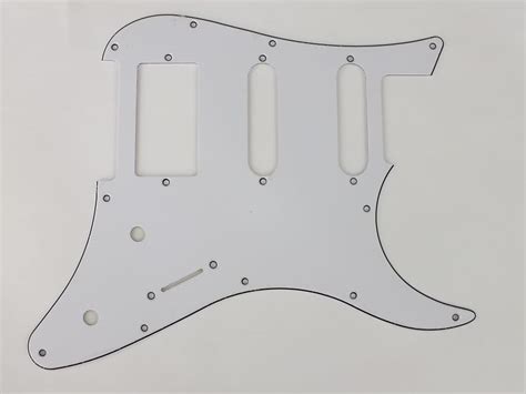 White Wbw Scratch Plate Hss Pickguard To Fit Yamaha Pacifica Reverb