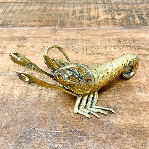 Decorative Brass Prawn Small — Marigold Interiors