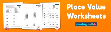 Free Place Value Worksheetsprintable With Answers Mashup Math