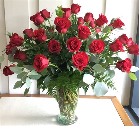 Three Dozen Long Stem Roses In Augusta Ga Flowers On Broad