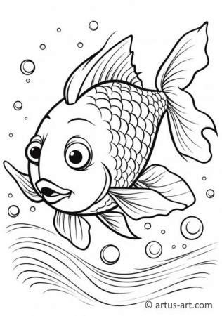 Páginas para colorear de peces Koi Descarga gratuita Artus Art