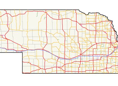 Interstate Highways of Nebraska (Map)