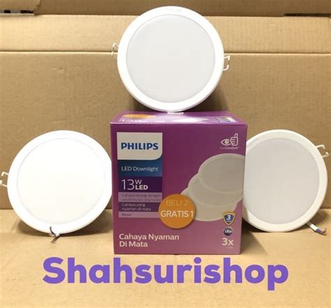 Jual PHILIPS DOWNLIGHT LED MESON PAKET 2 GRATIS 1 125 13 W WATT 13W 5