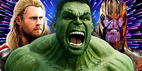 Thanos and Thor Confirmed MCU Hulk's One Weakness Is His Fighting Ability