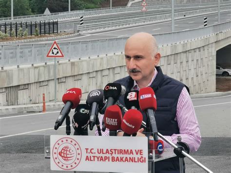 Bakan Karaismailoğlu u Trabzon Kanuni Bulvarında basın açıklaması