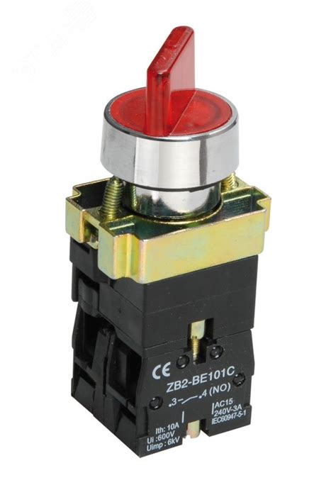Переключатель LAY5-BK2465 2 положения красный ИЭ артикул BSW90-BK-2-K04 ...