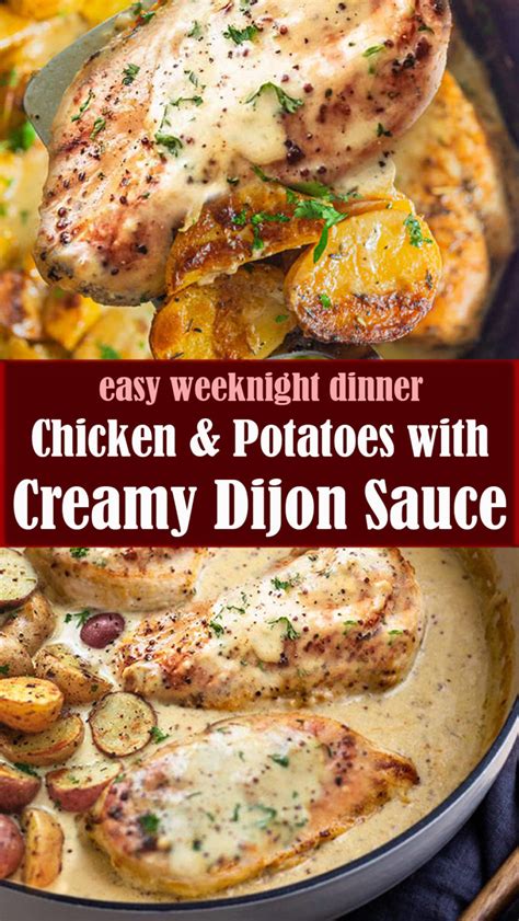 Easy Chicken And Potatoes With Creamy Dijon Sauce Reserveamana