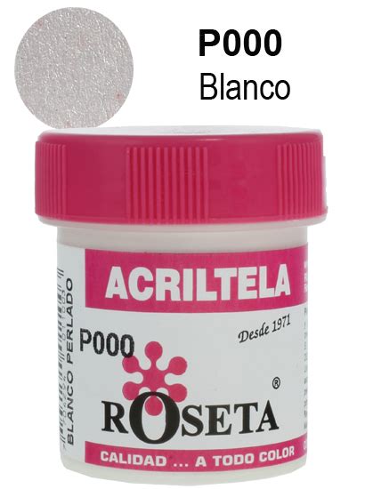 Acriltela Perlado Blanco P Cc Roseta