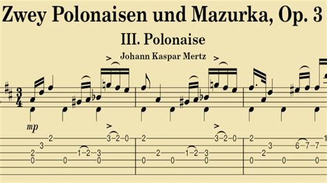 III Polonaise Zwey Polonaisen Und Mazurka Op 3 J K Mertz