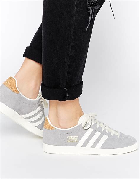 Lyst Adidas Originals Gazelle Og Solid Grey Trainers In Gray