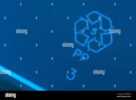 Macro Close Up Shot Of Plastic Resin Code Resin Identification