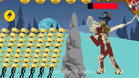 X99999 Golden Spearton Zombie Kai Raider Full Skins STICK WAR