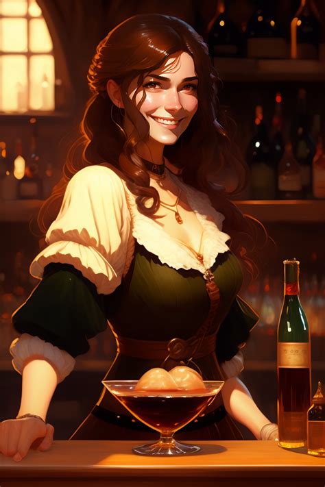 Lexica Barmaid Brunette Tavern Baroque Oil Painting Rachel Weisz Ln