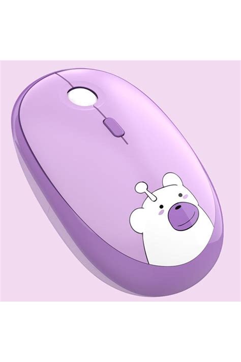 Coverzone Kablosuz Wireless Mouse Renkli Ayıcık Tasarım Kablosuz Sessiz