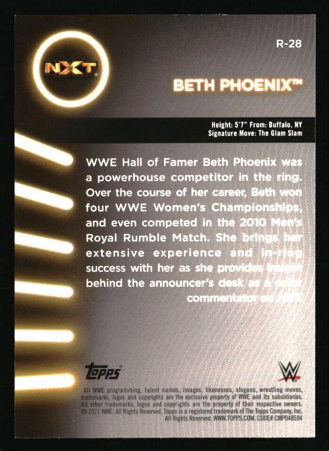 Beth Phoenix Topps Wwe Women S Division Roster R Wrestling