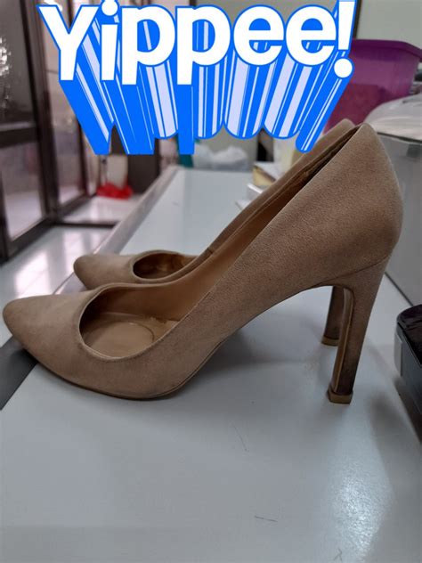 Stradivarius Nude Stiletto Fesyen Wanita Sepatu Di Carousell