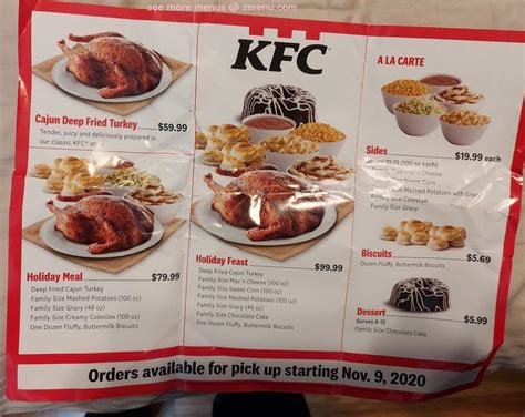 Pr Sentation Imagen Kfc Carte Menu Fr Thptnganamst Edu Vn