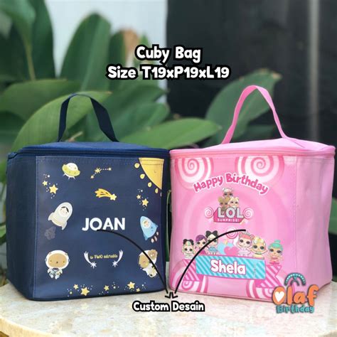 Jual Cuby Bag Tas Ulang Tahun Anak Premium Tas Kubus Ultah Birthday