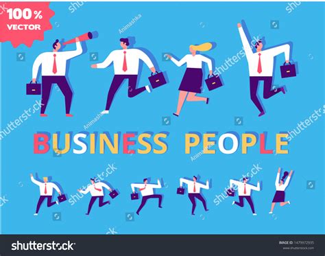 Business Team Success Leadership Happy Business Stock Vector Royalty