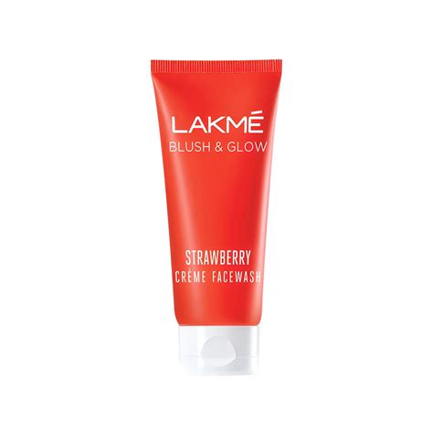 Lakme Blush And Glow Strawberry Cream Face Wash With Strawberry Extract