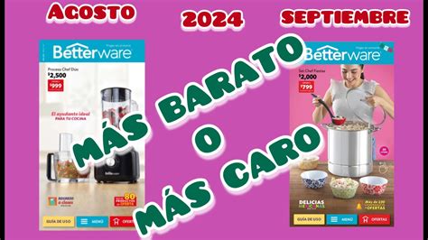 MÁS CARO O MÁS BARATO COMPARACIÓN CATÁLOGO AGOSTO vs SEPTIEMBRE 2024