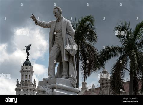 A statue of José Julián Martí Pérez Cubas national hero 1853 1895