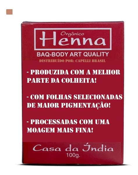 Henna Casa Da Ndia Natural Indiana Und Parcelamento Sem Juros