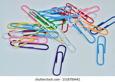 Metallic Covered Plastic Paper Clips All Stock Photo 1518700442 | Shutterstock