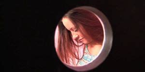 Curvy Brunette Sucks Off Huge Gloryhole Cock Tnaflix