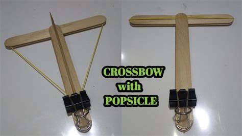 How To Make A Popsicle Sticks Crossbow Popsicle Stick Craft