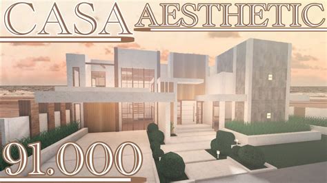 Bloxburg Casa Moderna Aesthetic Soft Contempor Nea Speedbuild