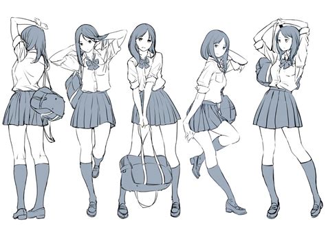 Anime Walking Pose Reference - Atama Wallpaper