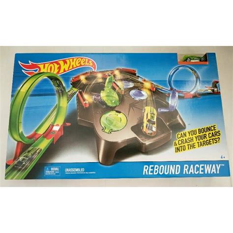全新正版 Hot Wheels 風火輪小汽車 彈珠台軌道組 內附 台小車 個發射器軌道組合 蝦皮購物