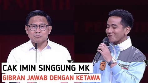 Cak Imin Singgung Mk Gibran Justru Jawab Dengan Ketawa Saat Debat