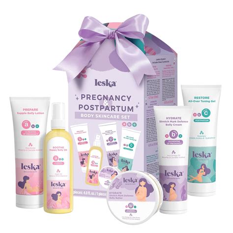 amazoncom leska maternity gift set belly lotion belly oil